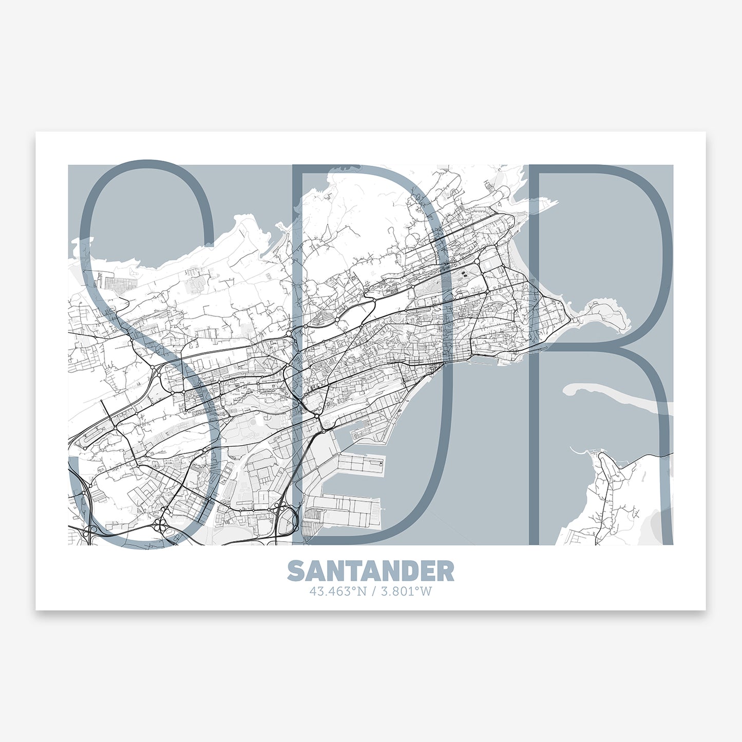 Santander Map V07 Urban / No Frame / No