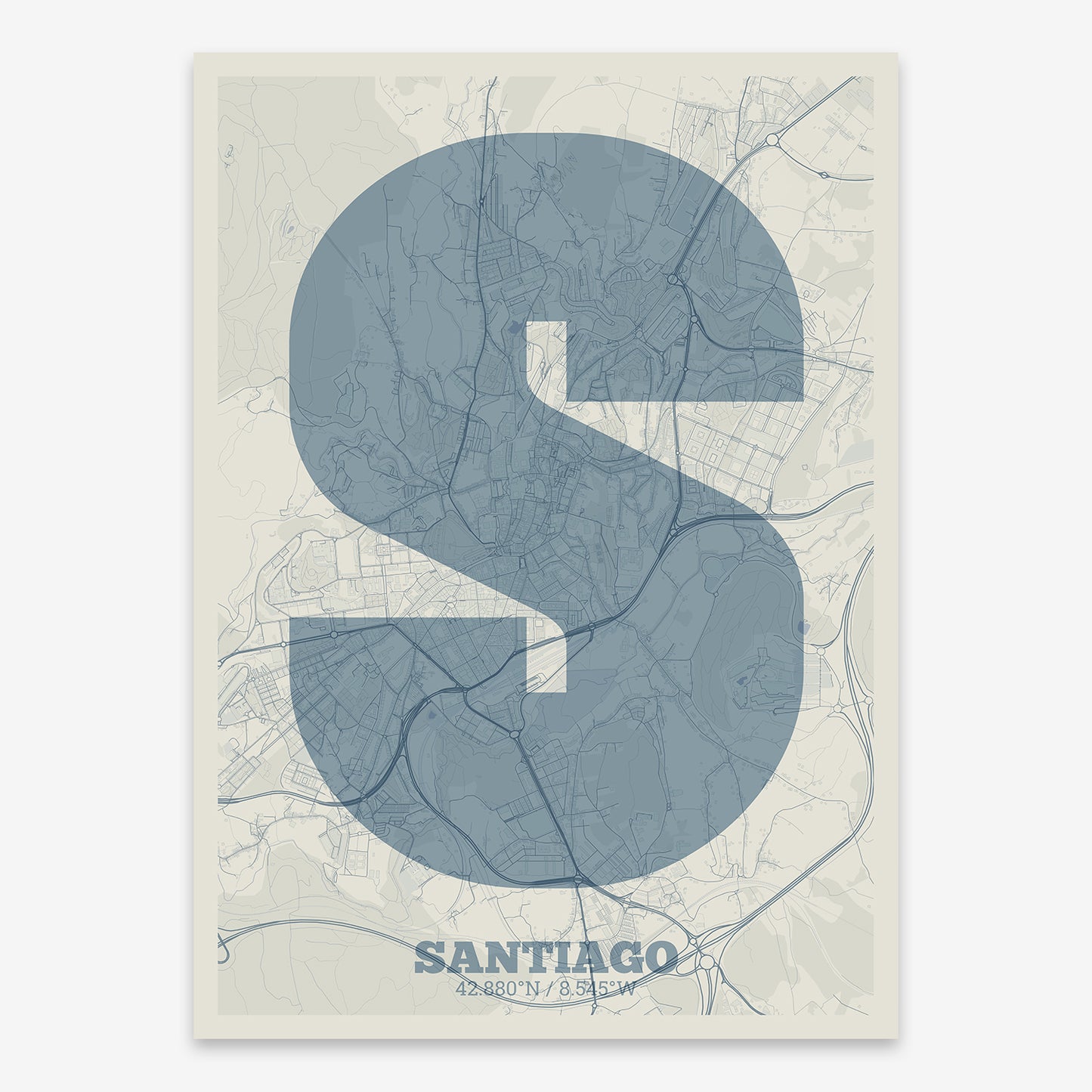 Santiago Map V02 Seaside / No Frame / No