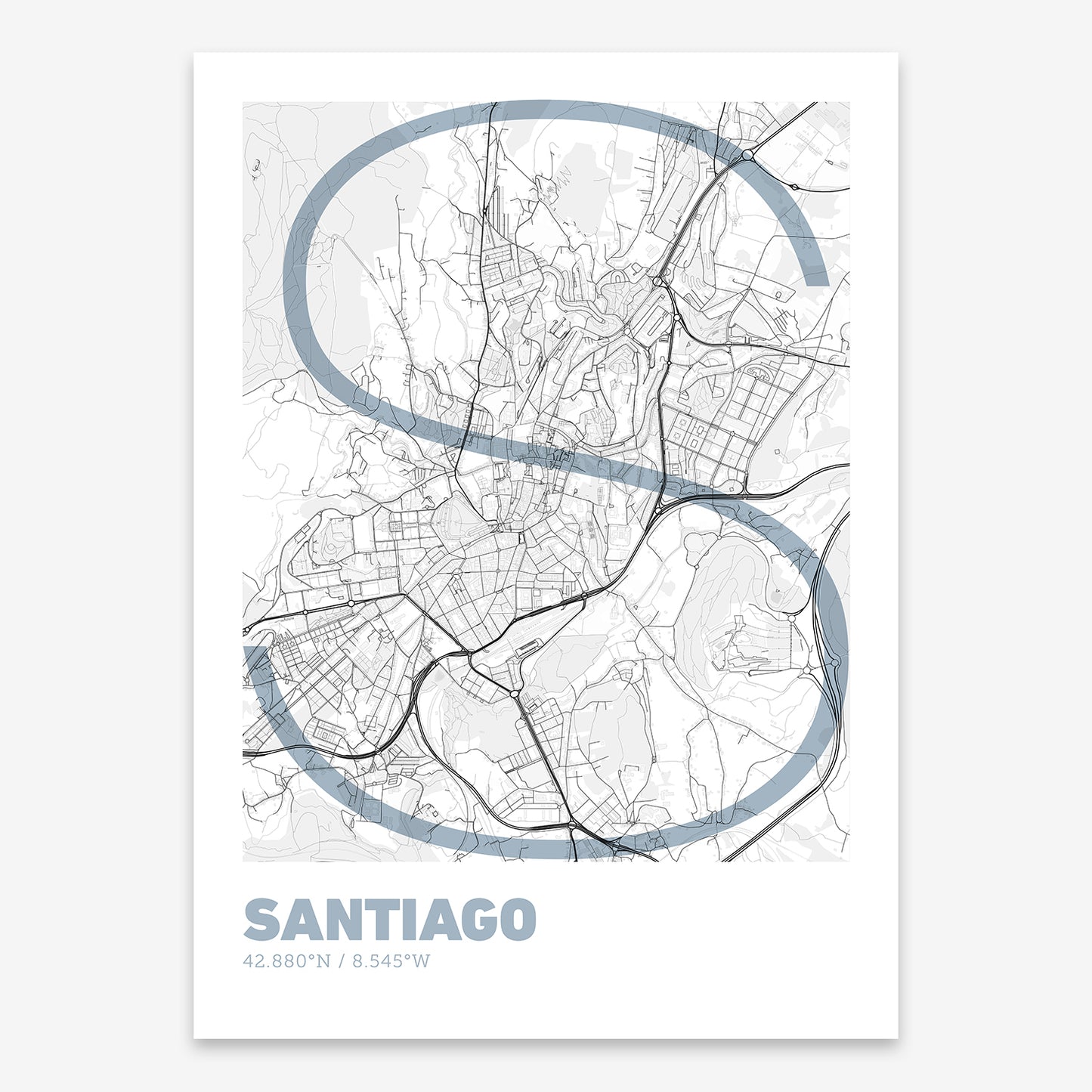 Santiago Map V07 Urban / No Frame / No