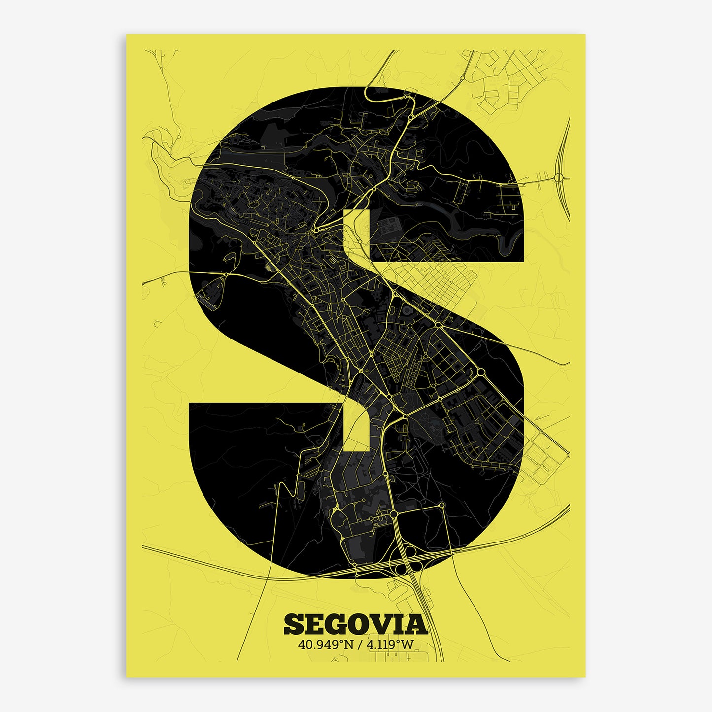 Segovia Map V02 Night / No Frame / No