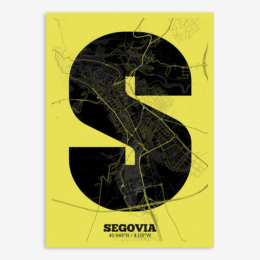 Segovia Map V02 Night / Frame / Yes