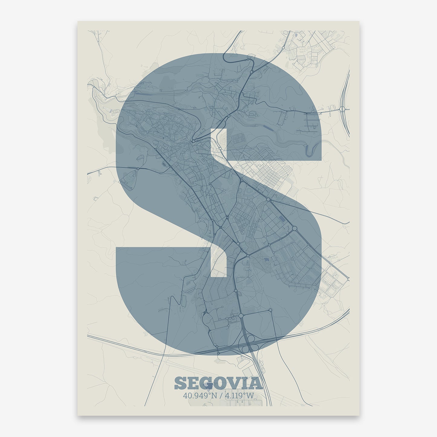 Segovia Map V02 Seaside / No Frame / No