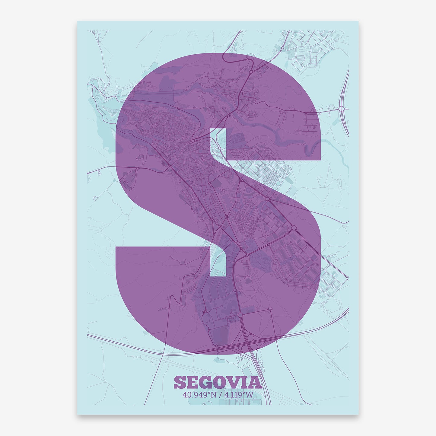 Segovia Map V02 Shabby / No Frame / No