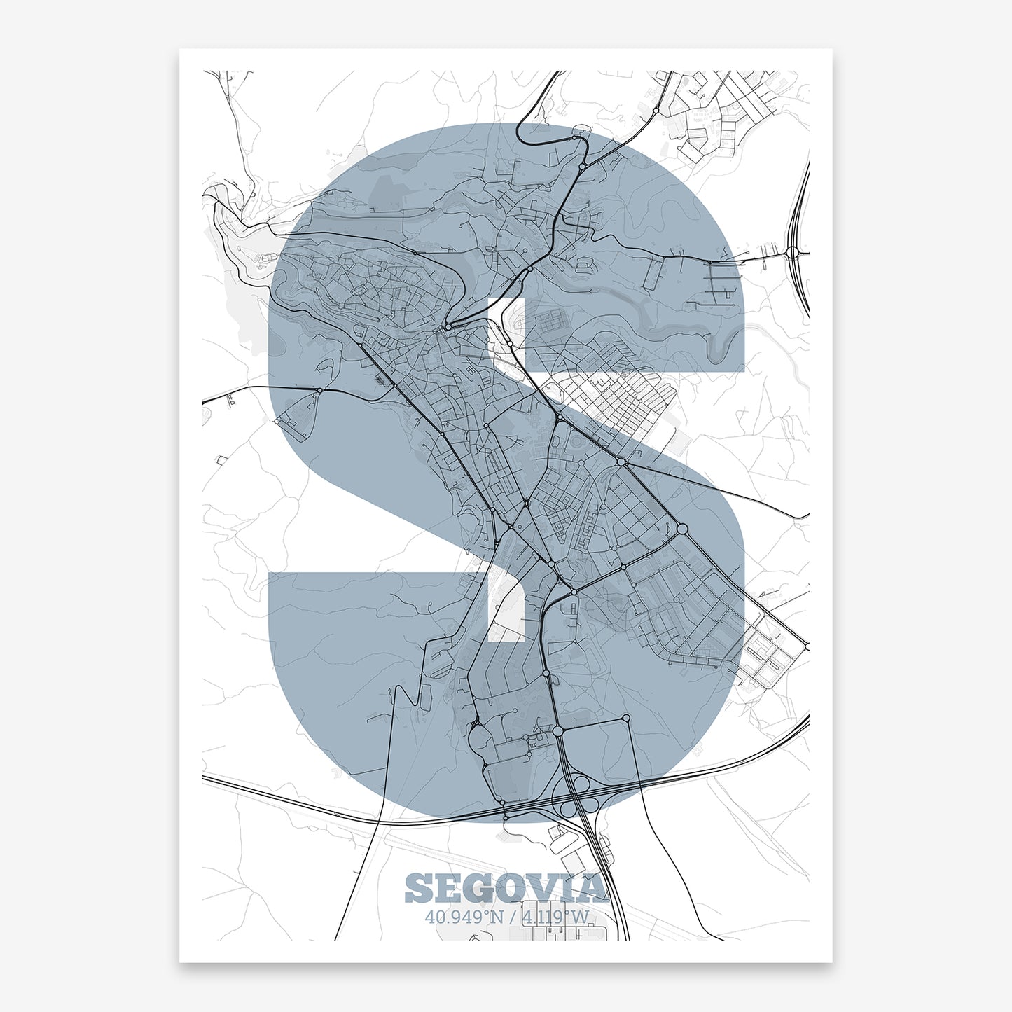 Segovia Map V02 Urban / No Frame / No