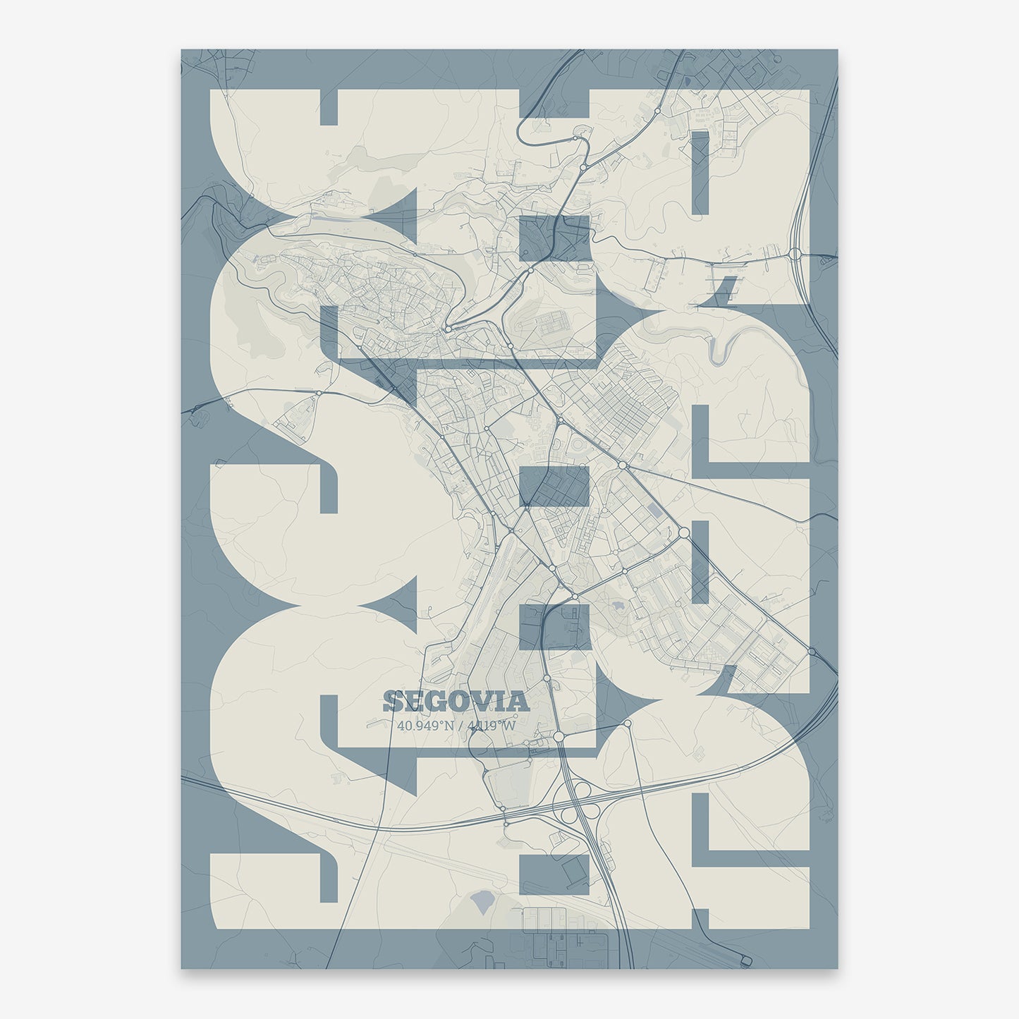 Segovia Map V03 Seaside / No Frame / No