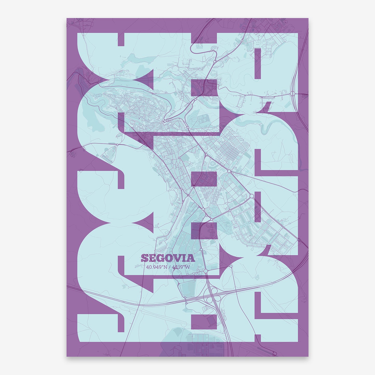 Segovia Map V03 Shabby / No Frame / No