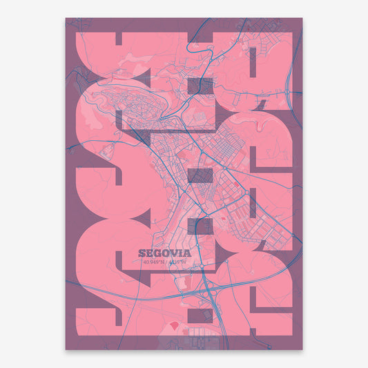 Segovia Map V03 Tuscan / Frame / Yes