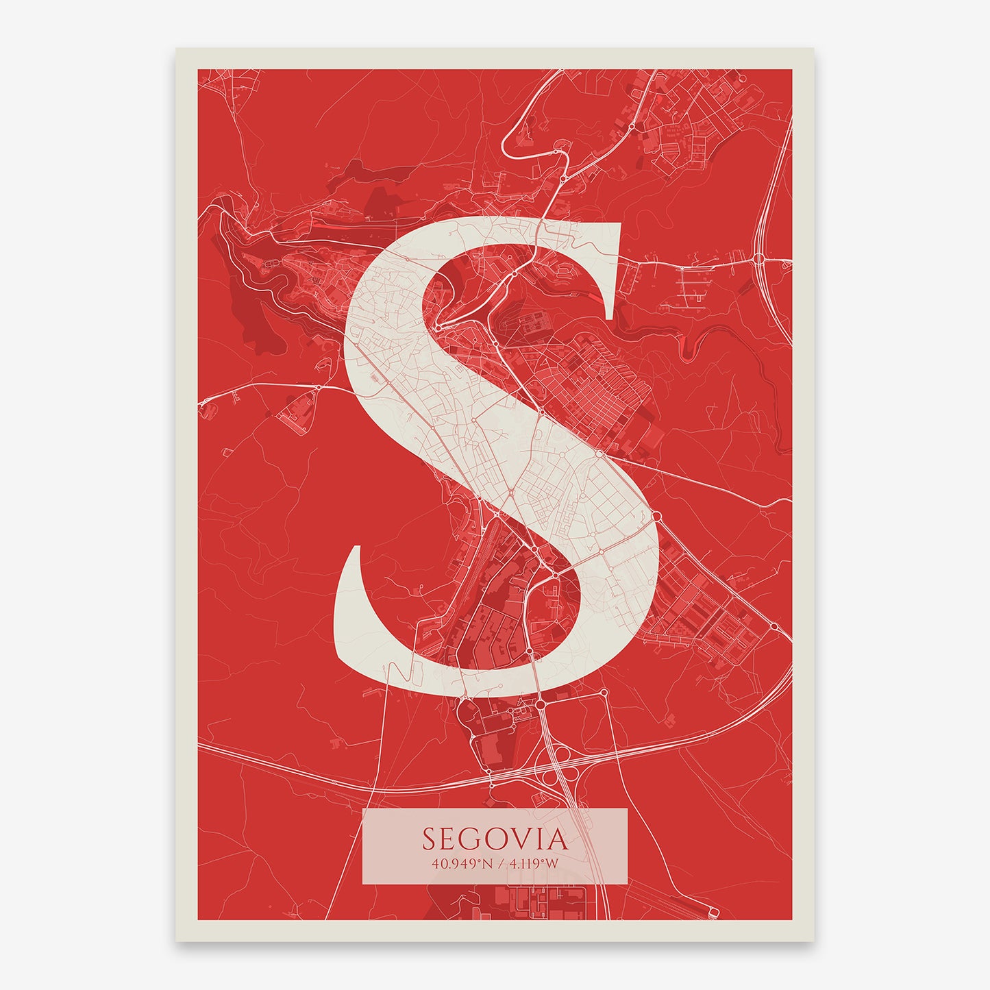 Segovia Map V06 Boho / Frame / No