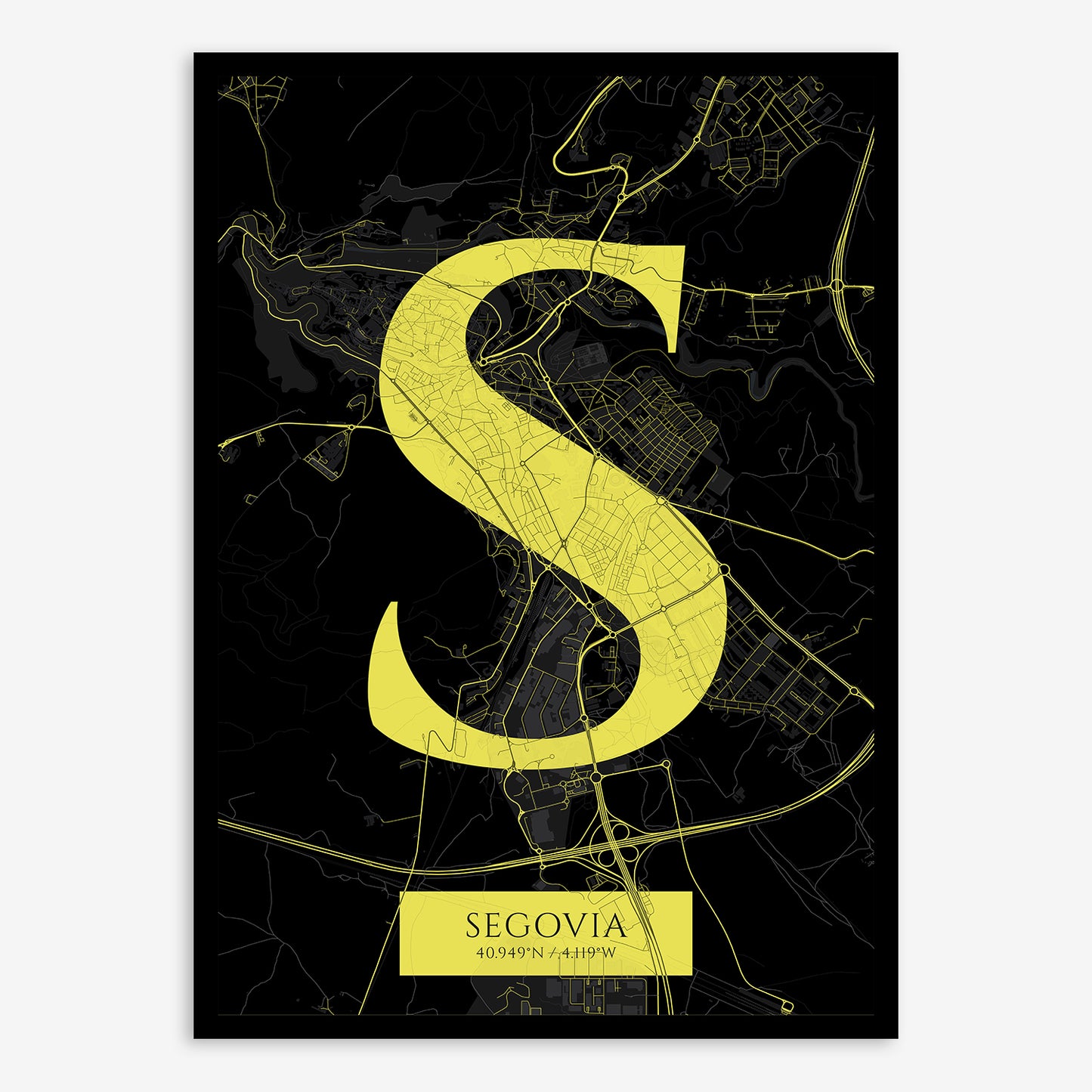 Segovia Map V06 Night / Frame / No