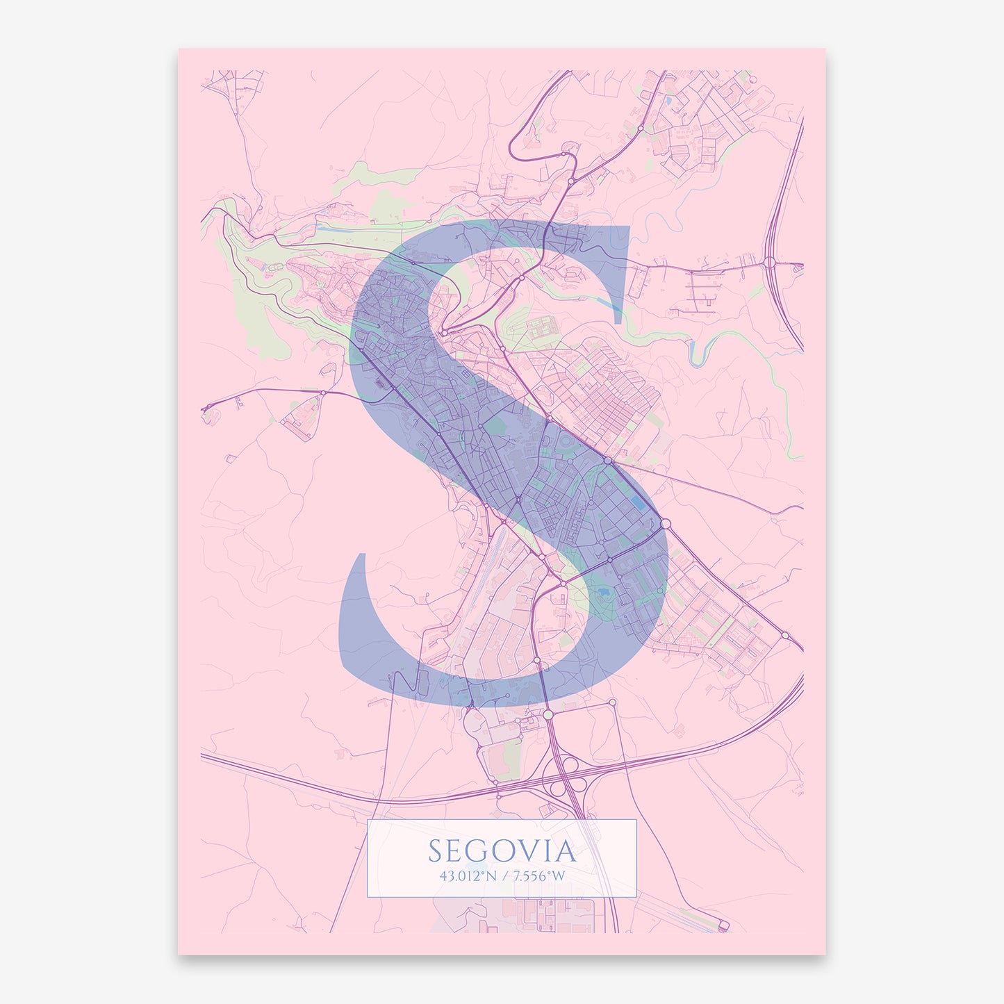 Segovia Map V06 Nursery / Frame / Yes