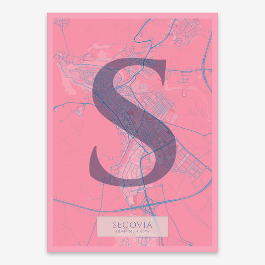 Segovia Map V06 Tuscan / Frame / Yes