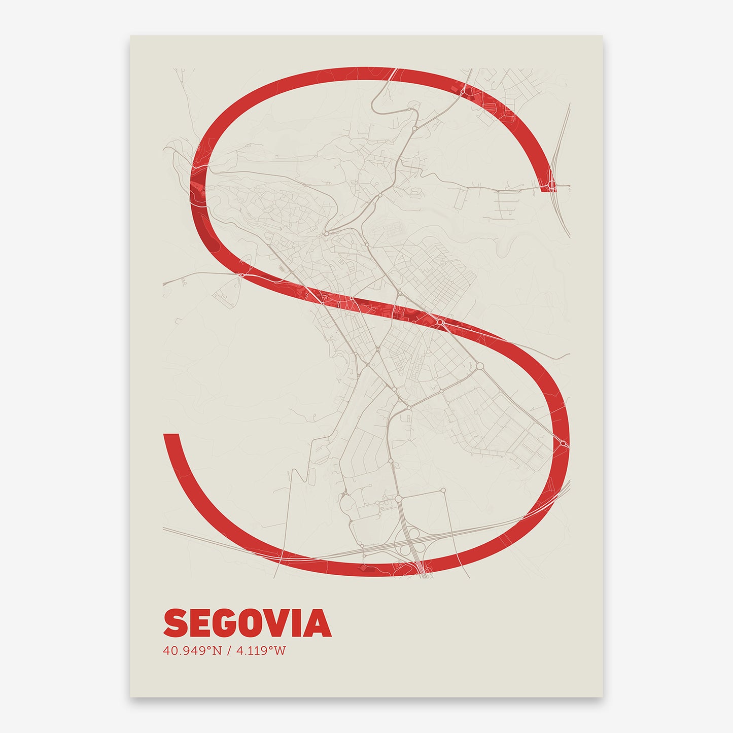 Segovia Map V07 Boho / No Frame / No