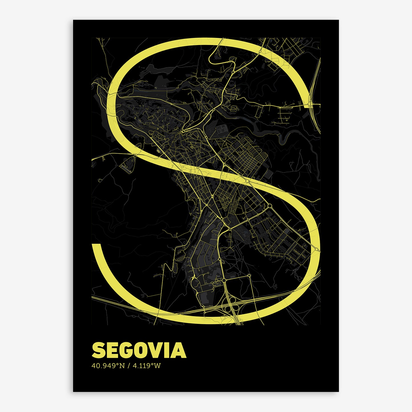 Segovia Map V07 Night / No Frame / No