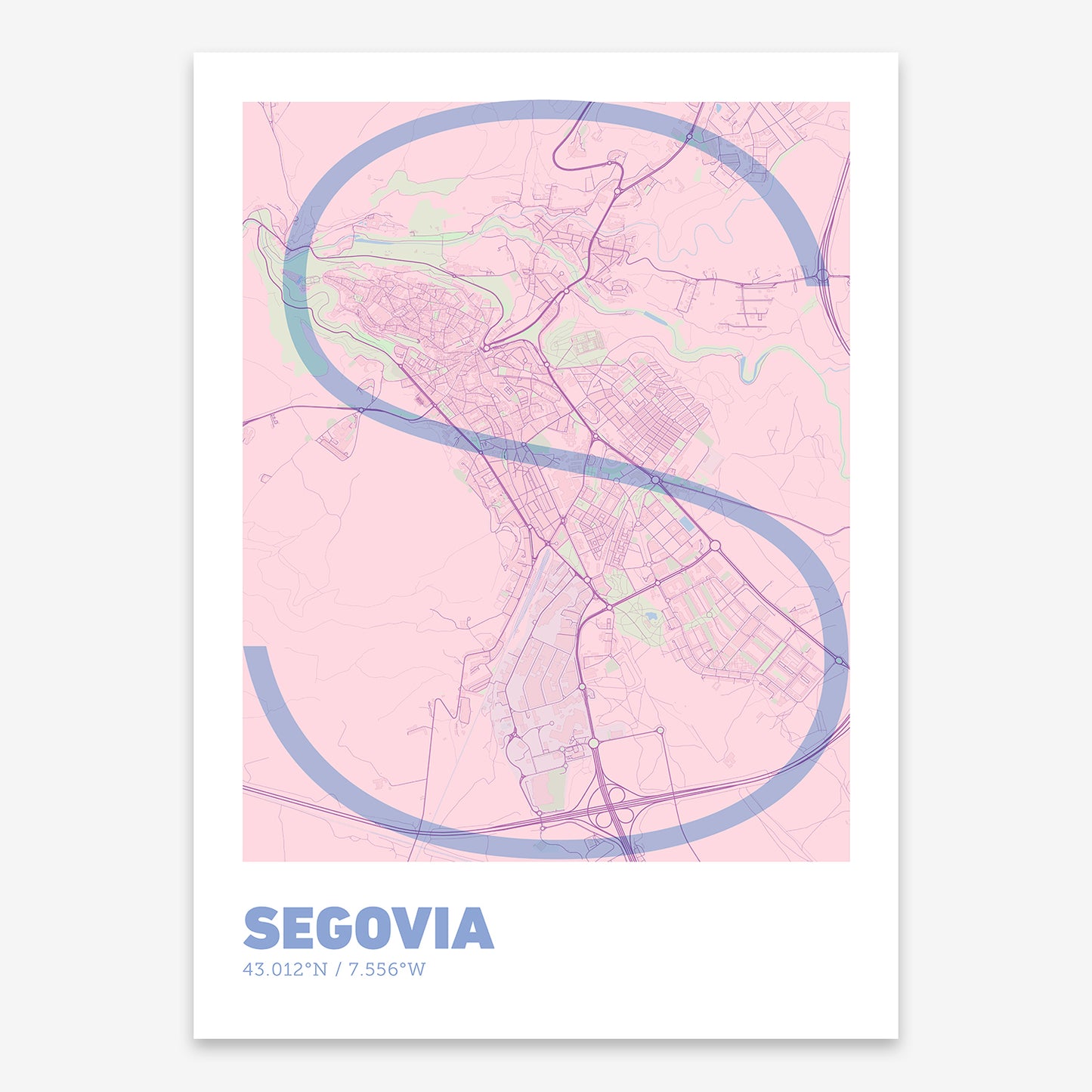 Segovia Map V07 Nursery / No Frame / No