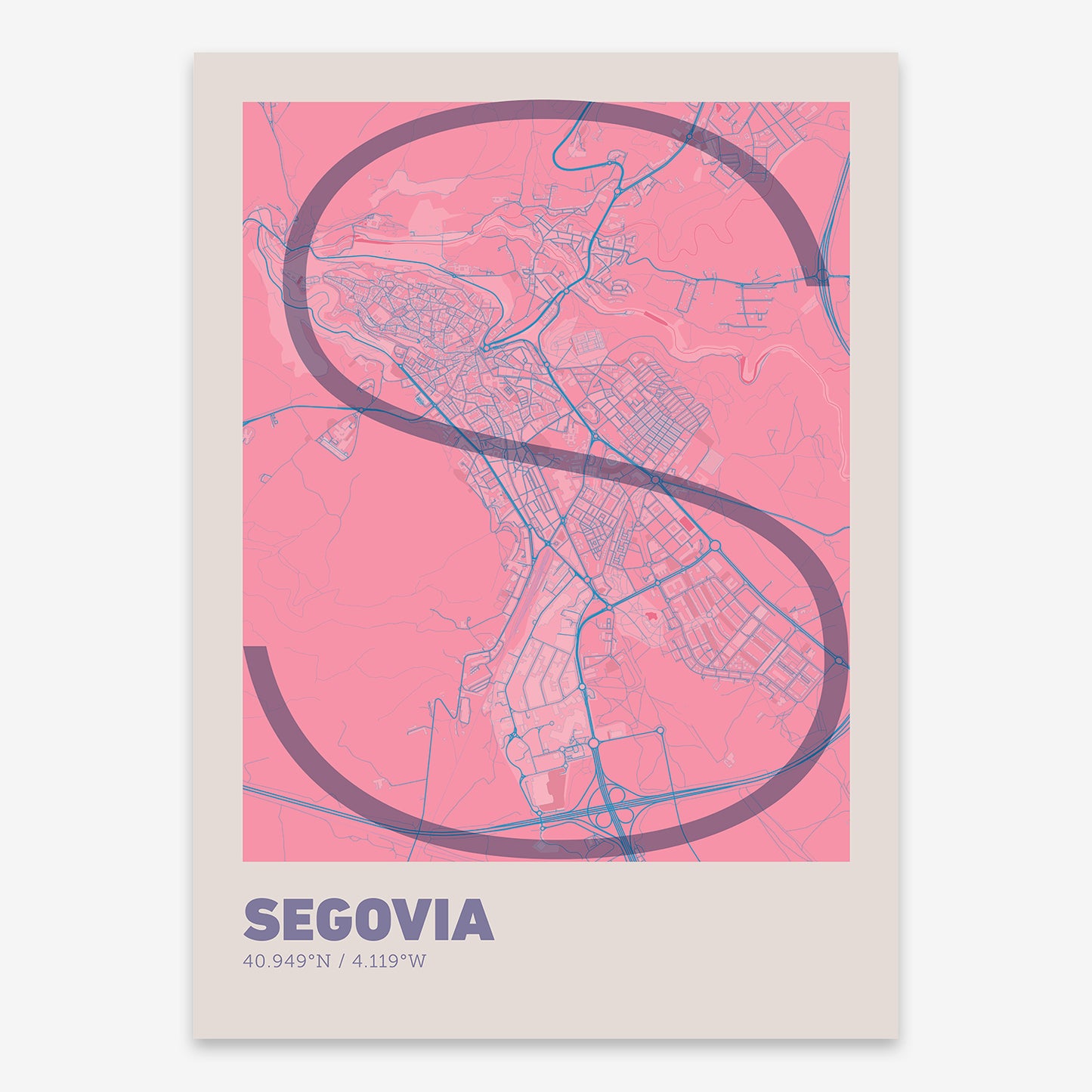 Segovia Map V07 Tuscan / No Frame / No