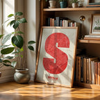Decorative print of Seville – Modern typographic art