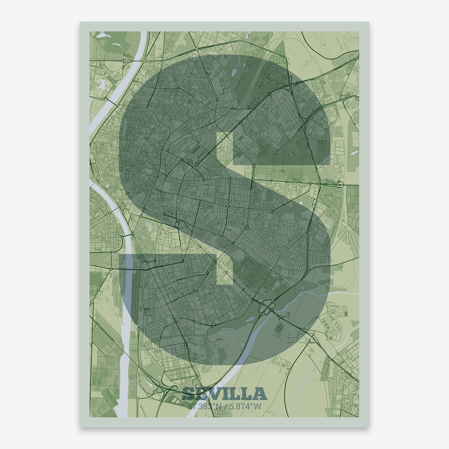 Sevilla Map V02 Kyoto / No Frame / No