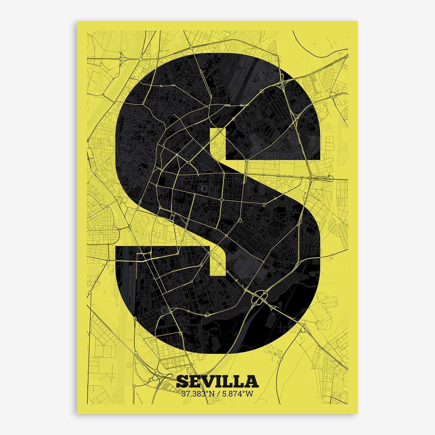 Sevilla Map V02 Night / No Frame / No