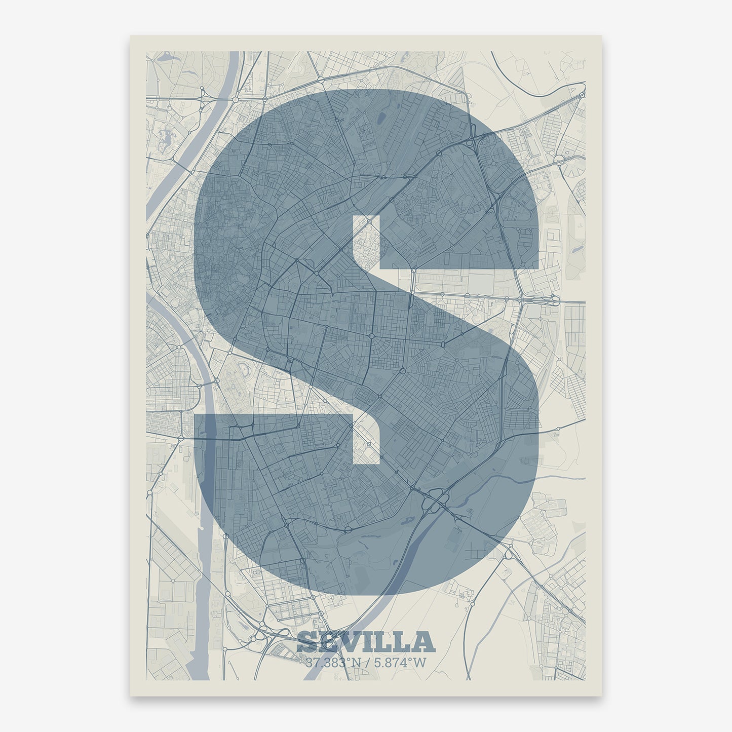 Sevilla Map V02 Seaside / No Frame / No