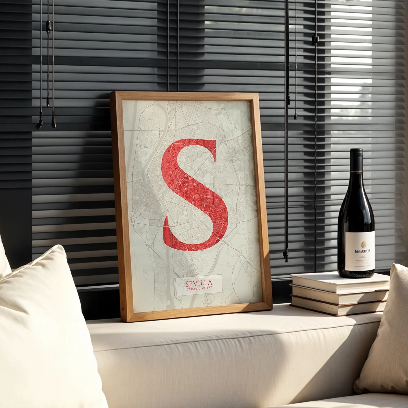 Elegant print of Seville – Minimalist and sophisticated poster