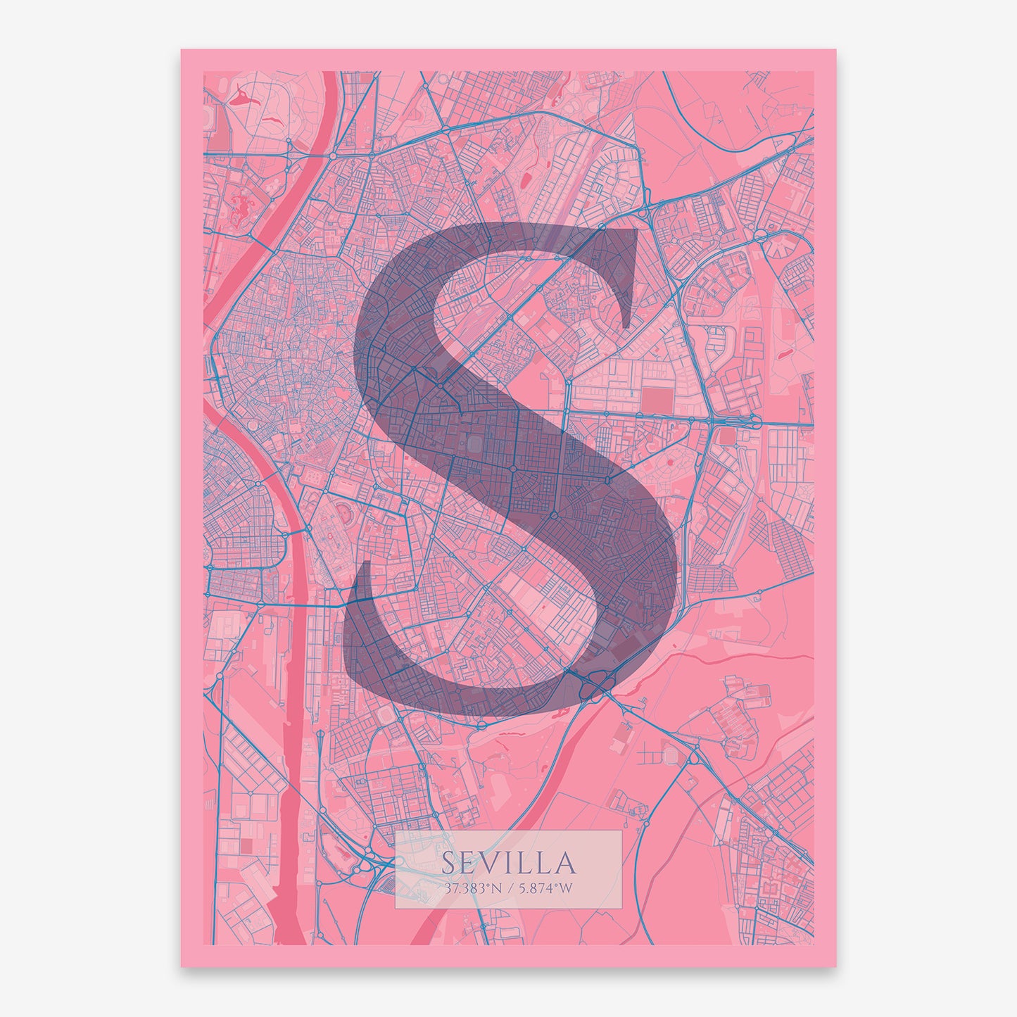 Sevilla Map V06 Tuscan / Frame / Yes