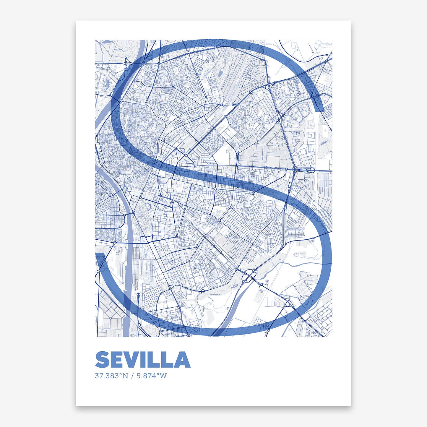 Sevilla Map V07 Med / No Frame / No