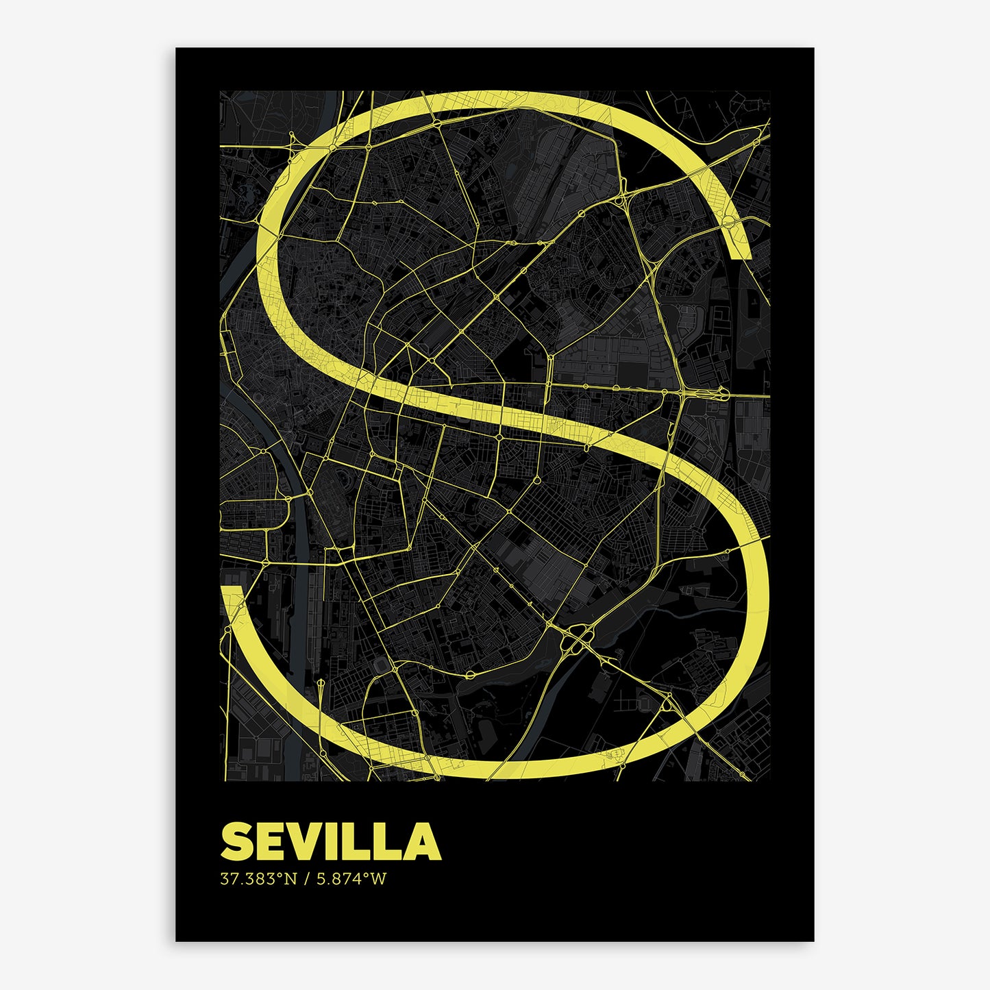 Sevilla Map V07 Night / No Frame / No