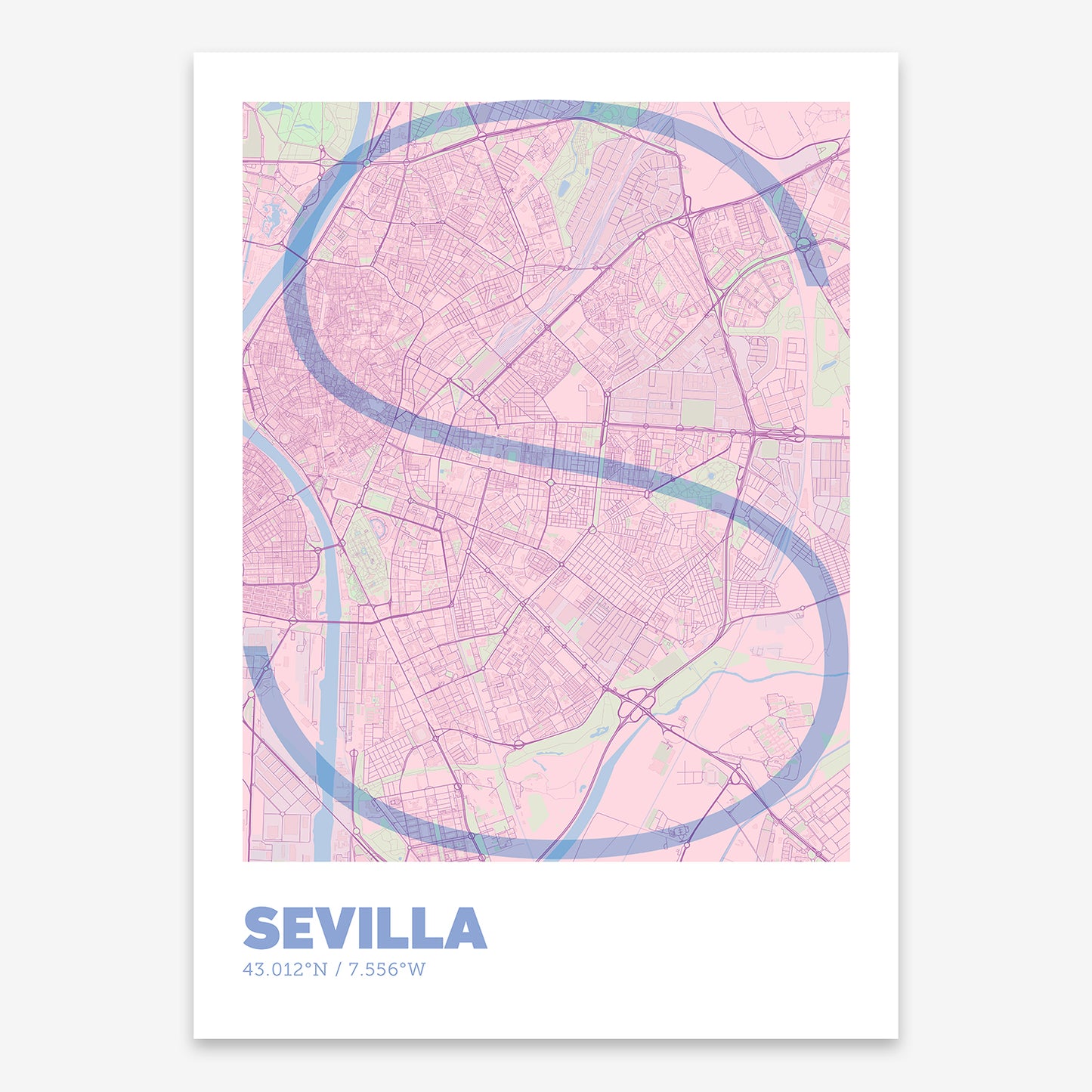 Sevilla Map V07 Nursery / Frame / No