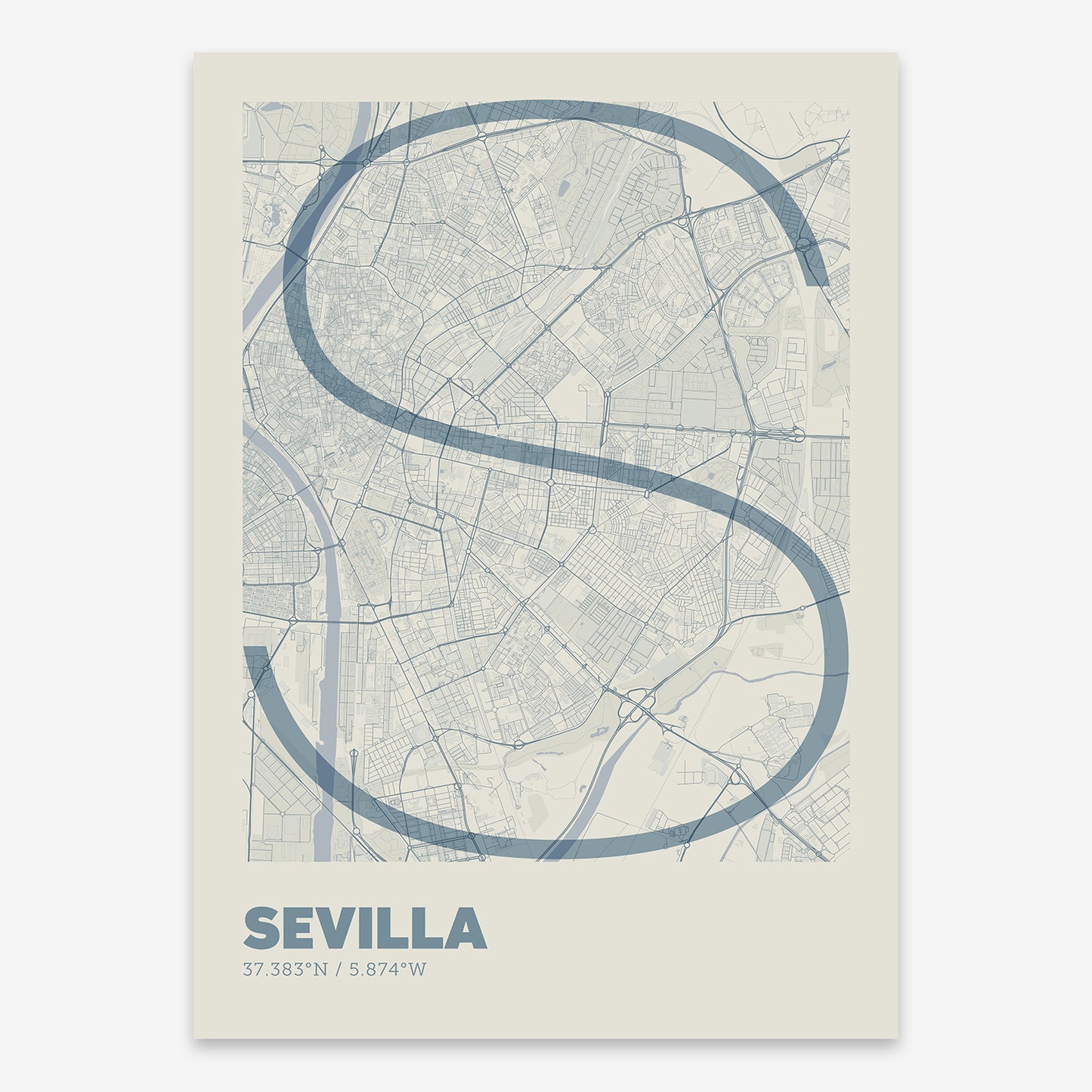 Sevilla Map V07 Seaside / No Frame / No