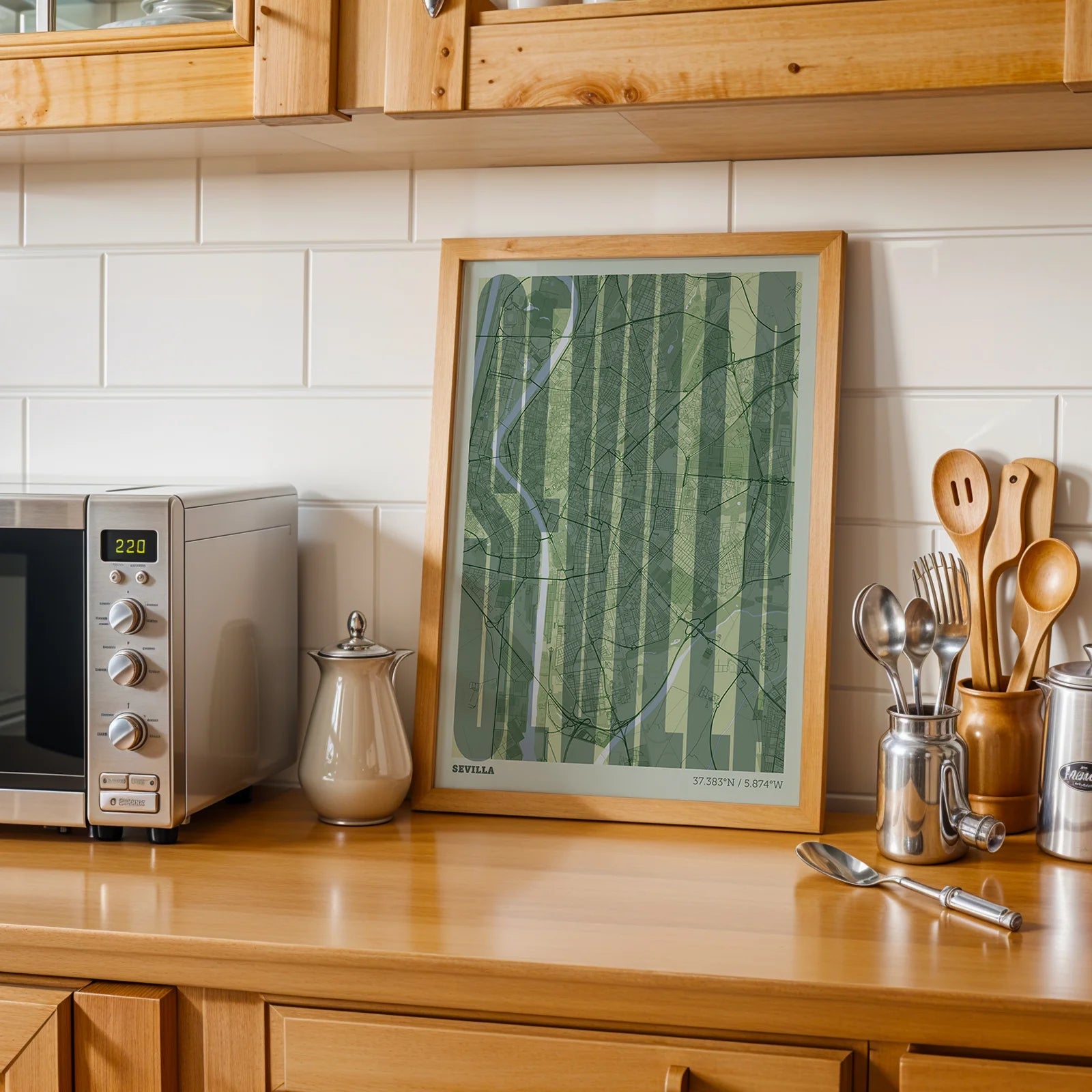 Graphic souvenir of Seville – Contemporary typographic print