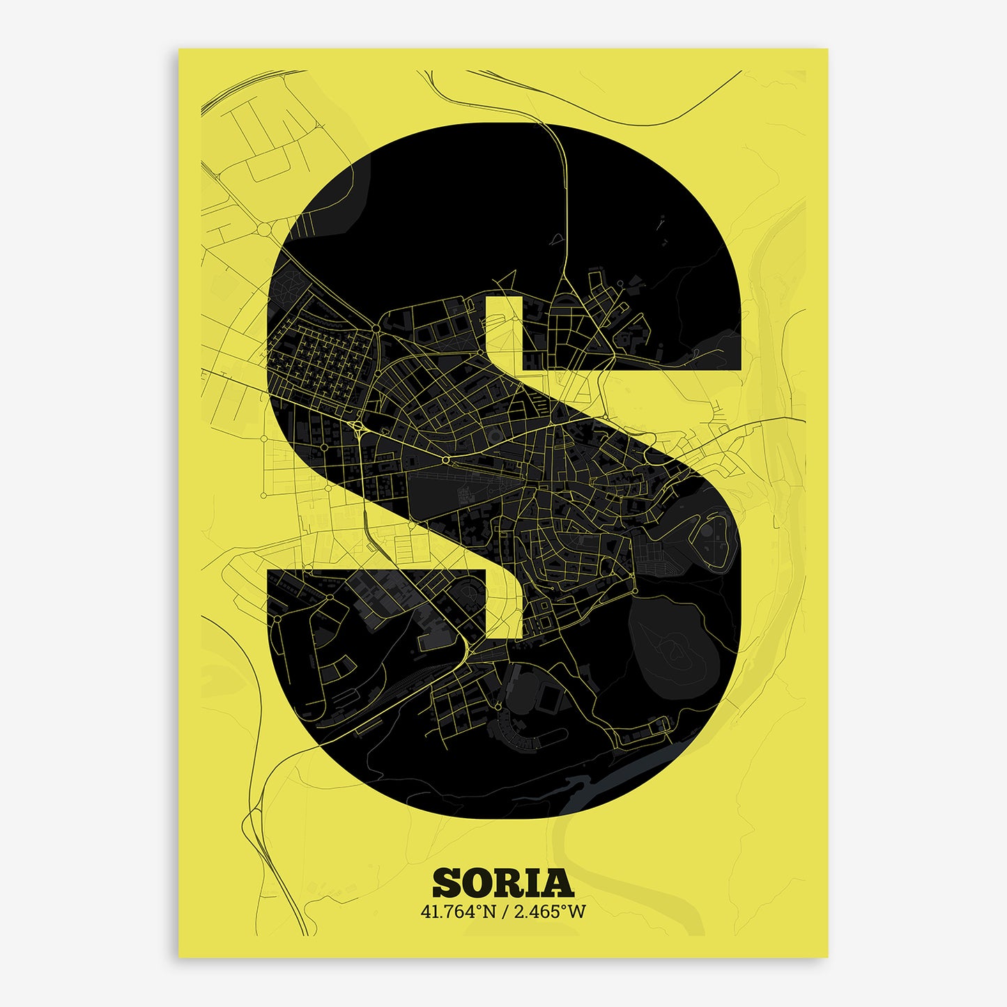 Soria Map V02 Night / Frame / No