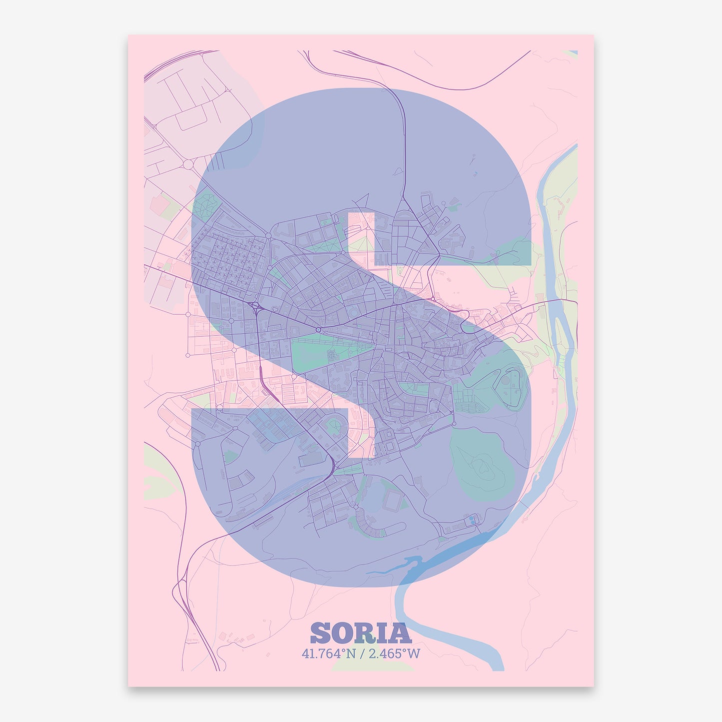 Soria Map V02 Nursery / Frame / No