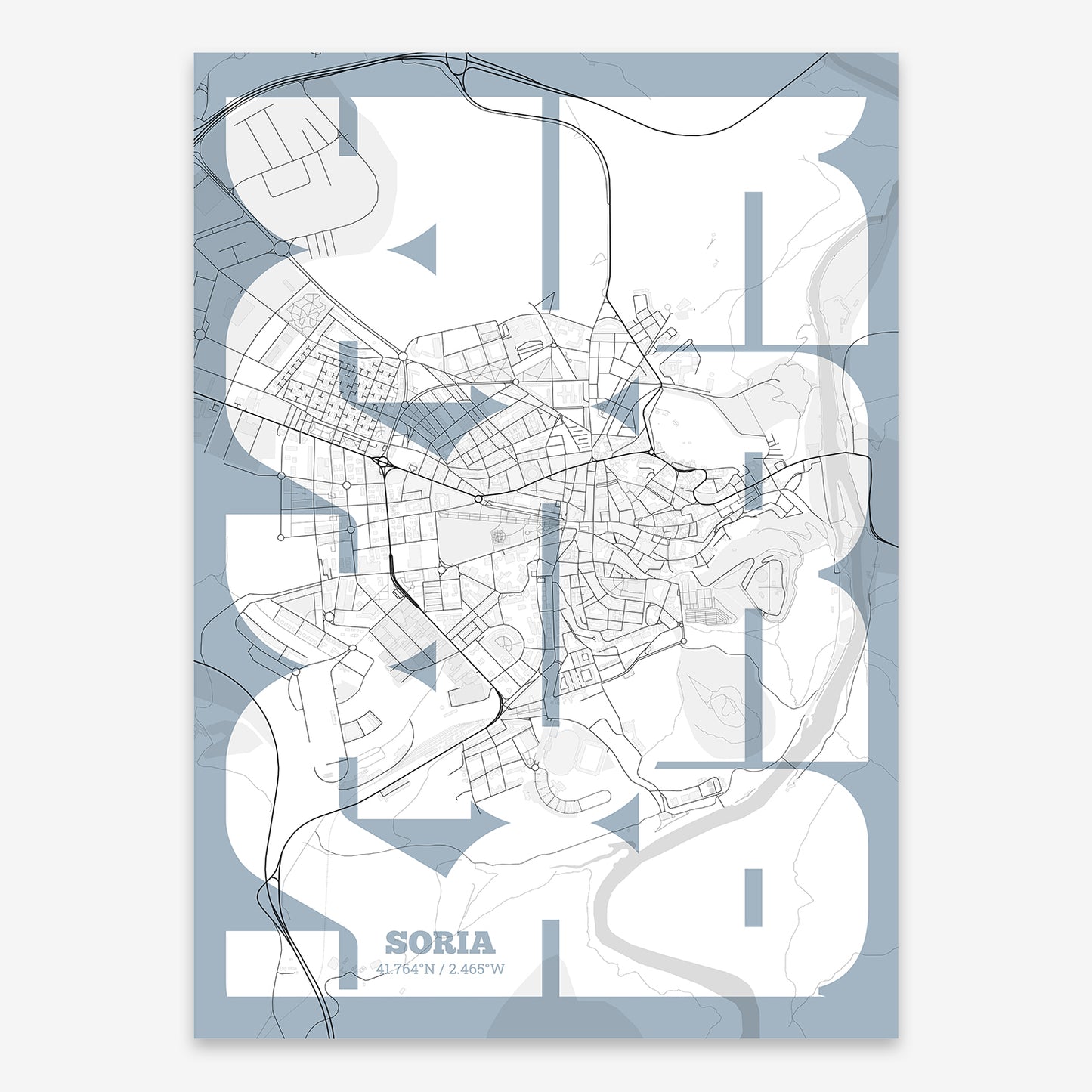 Soria Map V03 Urban / No Frame / Yes