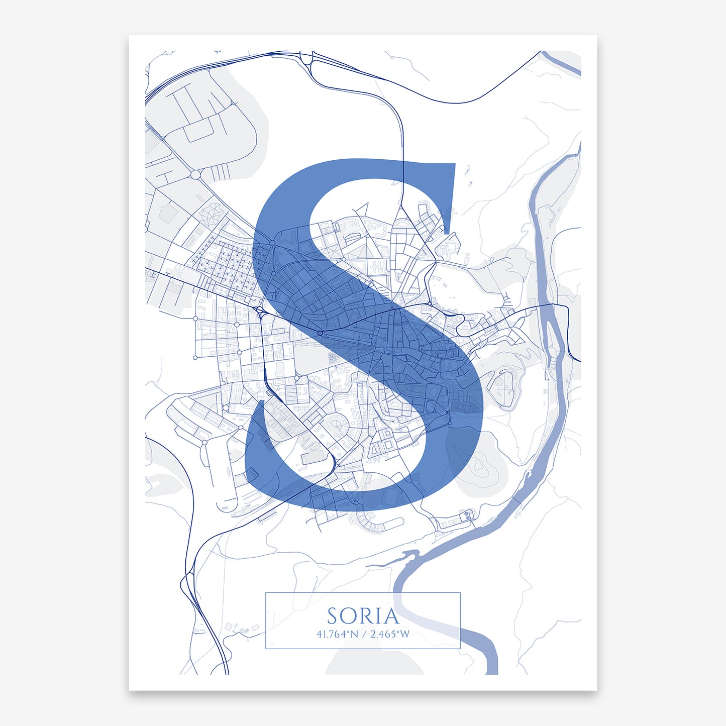 Soria Map V06 Med / Frame / Yes