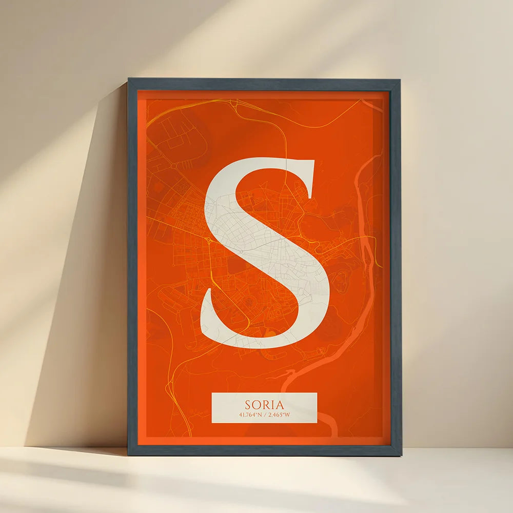Elegant print of Soria – Minimalist and sophisticated poster