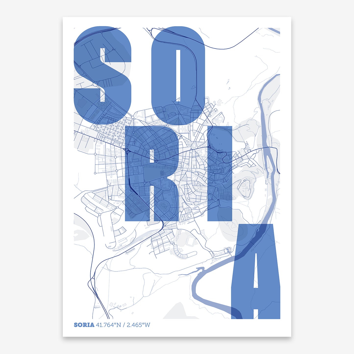 Soria Map V08 Med / No Frame / No