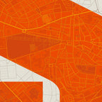 Detalle de la lámina tipográfica de Soria, textura del papel Giclée