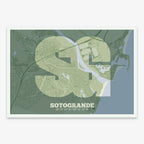 Decorative print of Sotogrande – Modern typographic art
