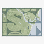 Sotogrande art poster with geometric typography - Custom decoration