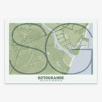 Sotogrande decorative poster – Ultra-fine typographic art