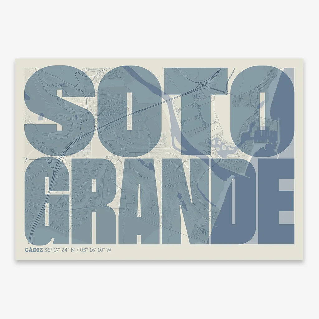Sotogrande's graphic memory – Contemporary typographic print