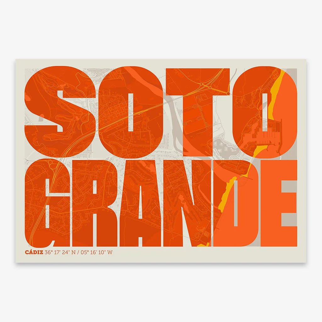Sotogrande's graphic memory – Contemporary typographic print