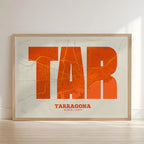 Decorative print of Tarragona – Modern typographic art