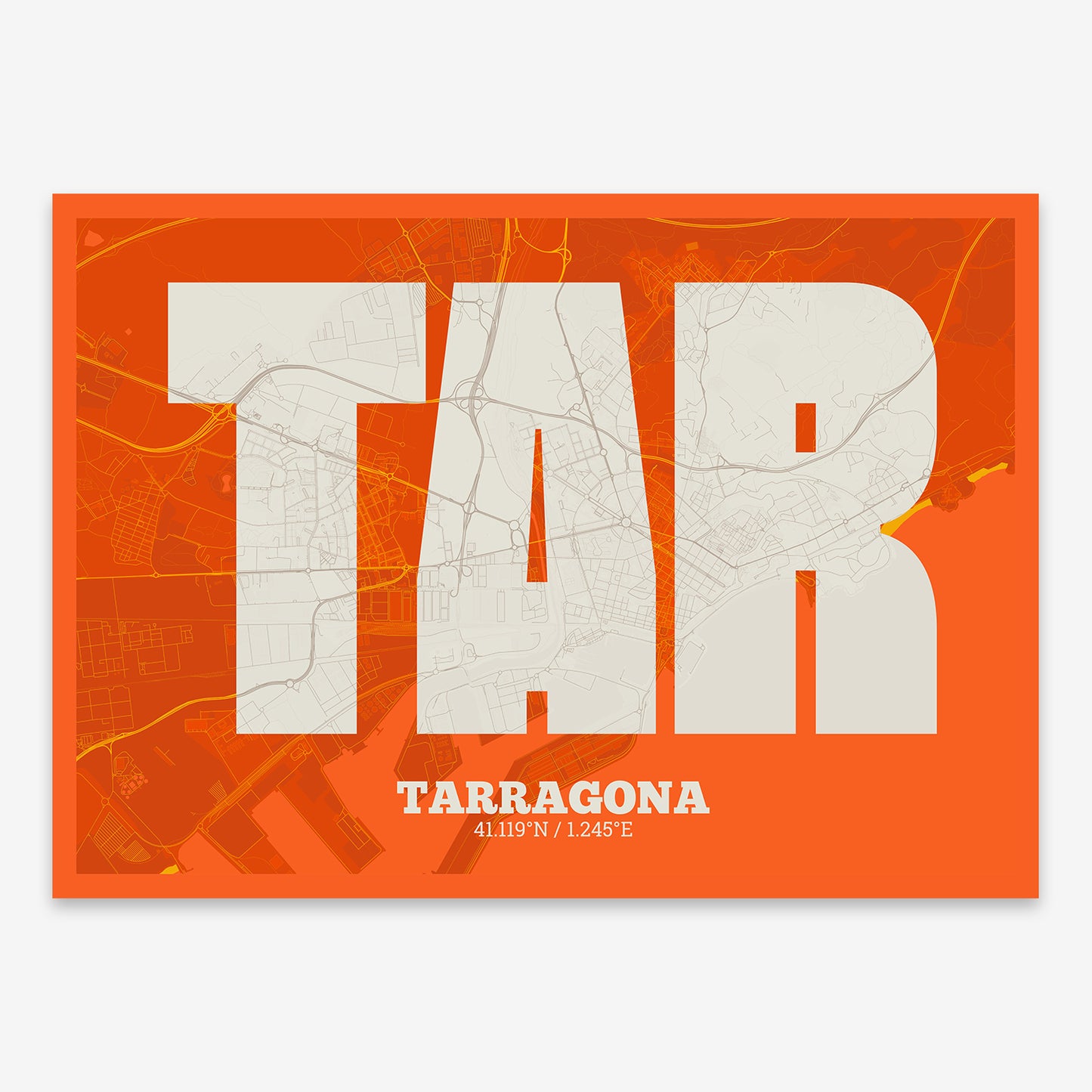 Tarragona Map V02 Tribal / No Frame / No