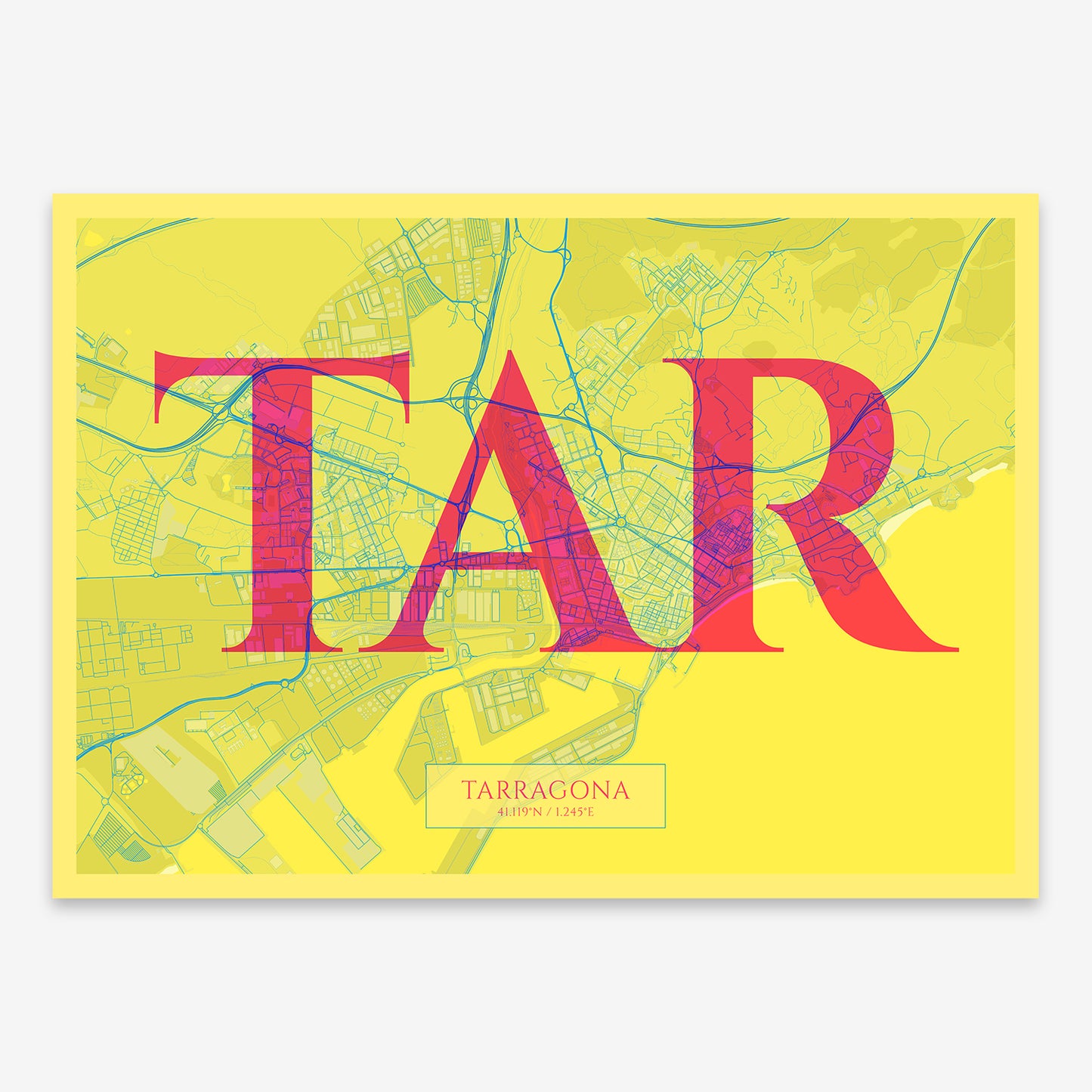 Tarragona Map V06 Miami / Frame / No