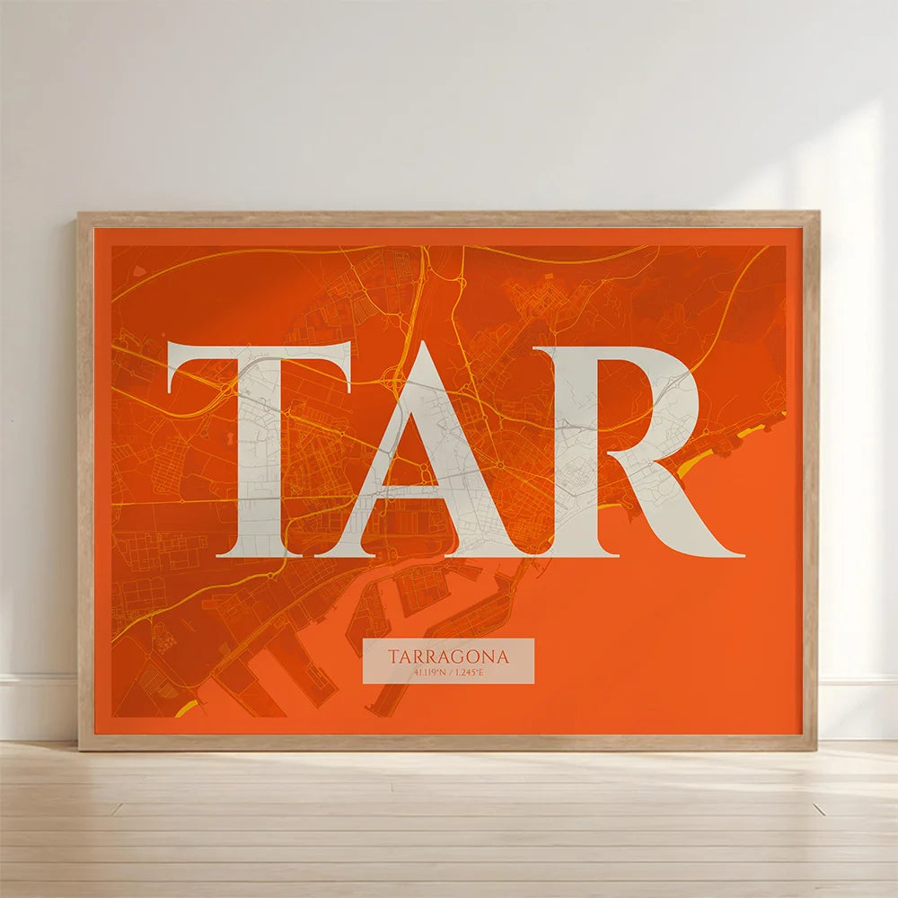 Elegant print of Tarragona – Minimalist and sophisticated poster