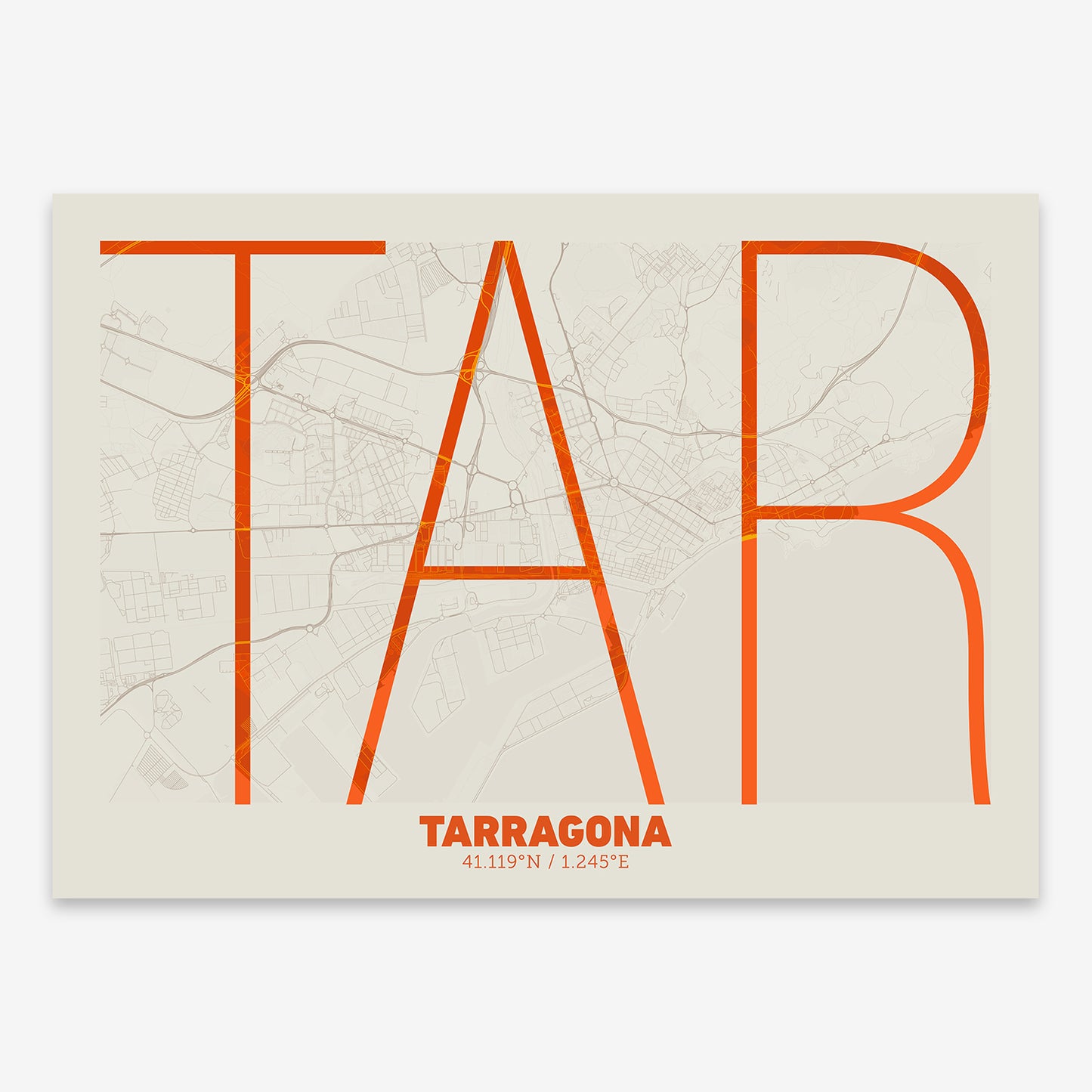 Tarragona Map V07 Tribal / No Frame / No