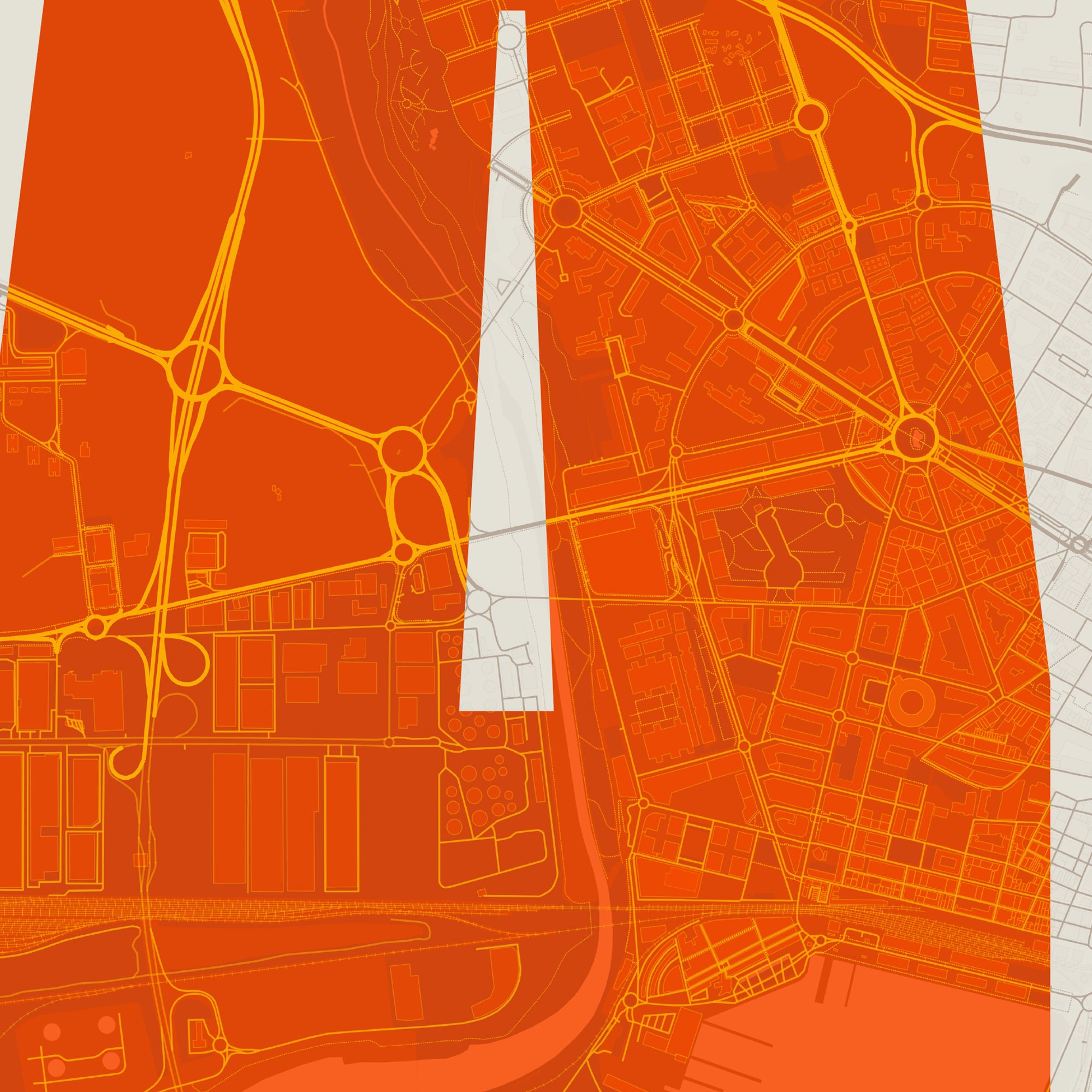 Detalle de la lámina tipográfica de Tarragona, textura del papel Giclée