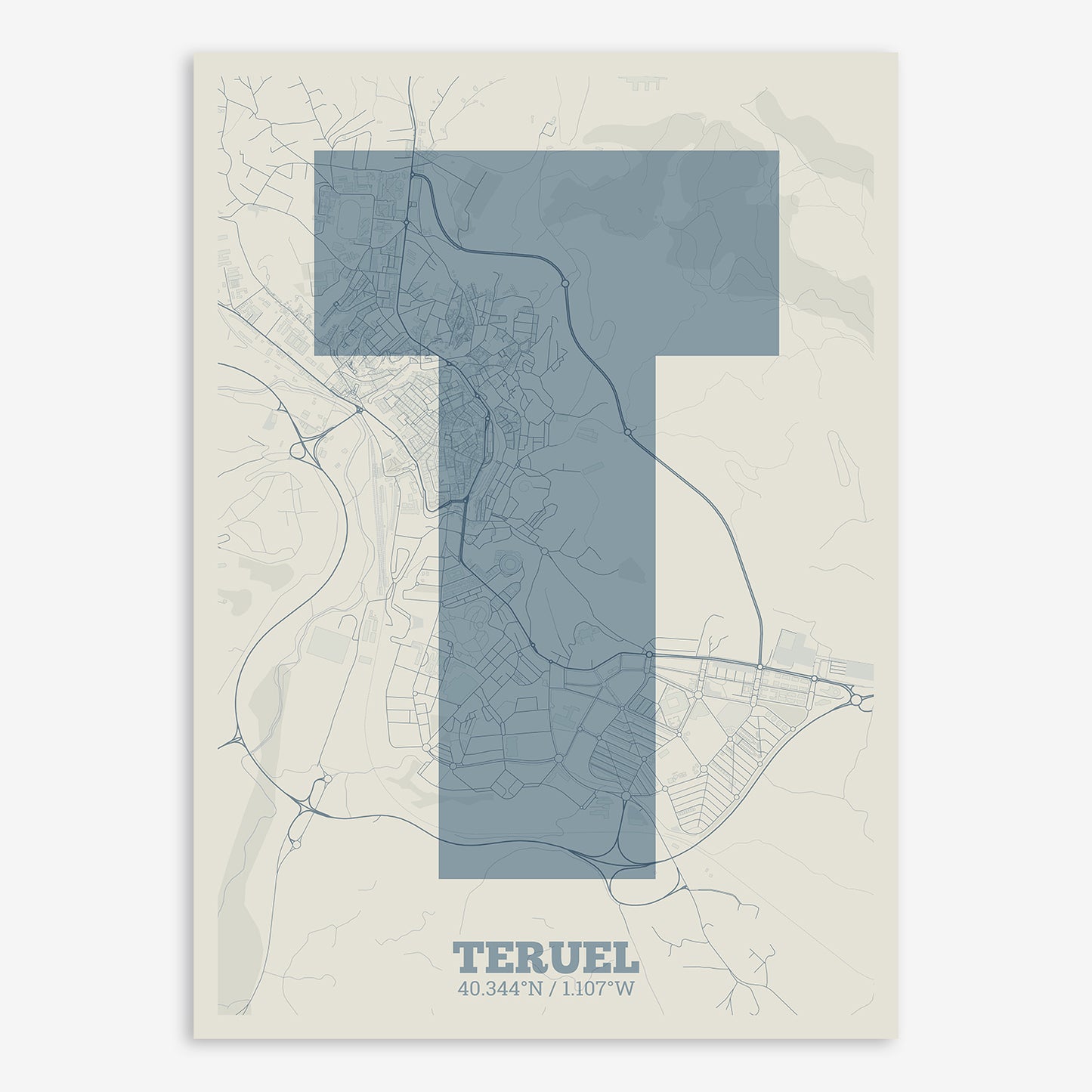 Teruel Map V02 Seaside / No Frame / No