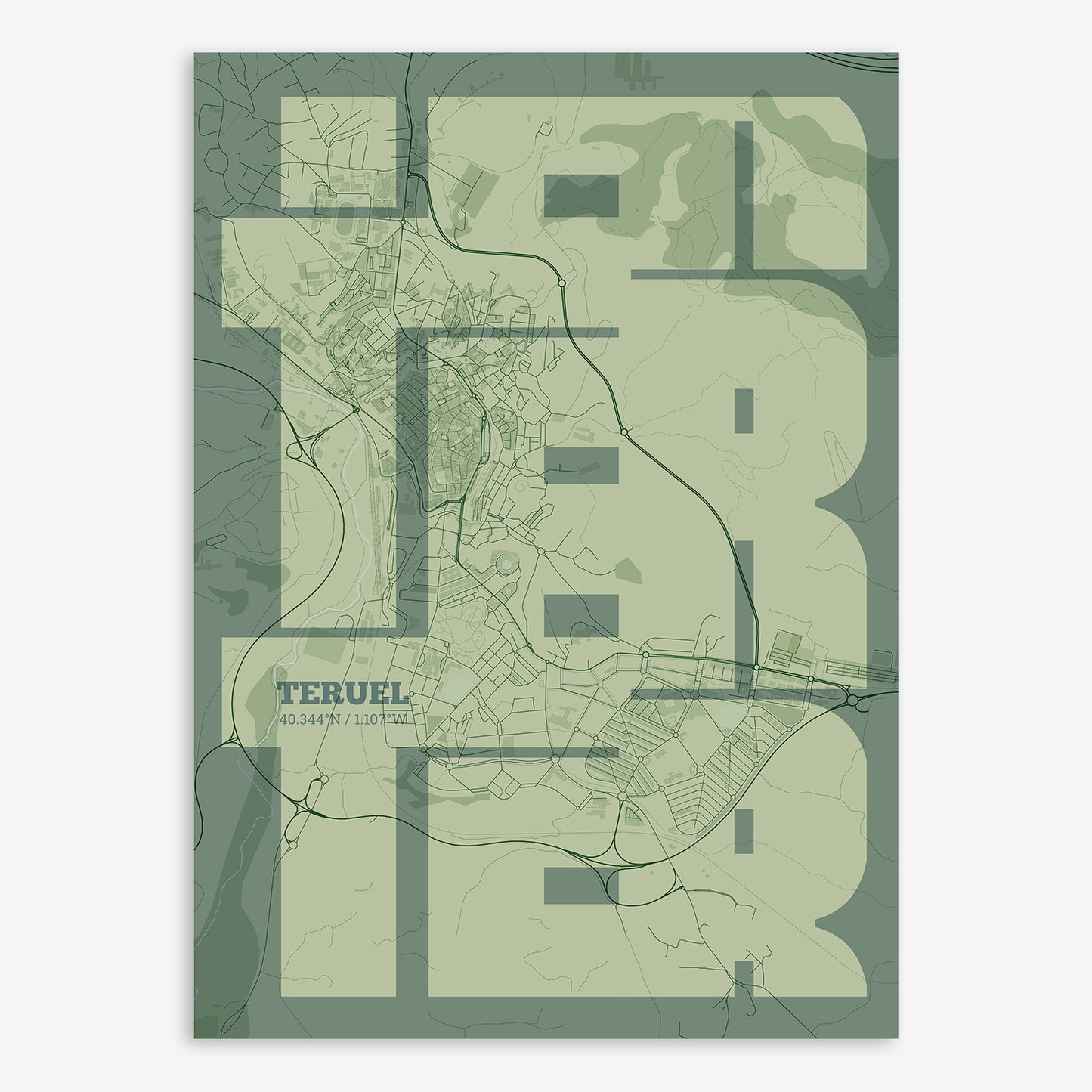 Teruel Map V03 Kyoto / Frame / No